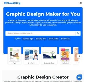 free online graphic design maker for marketing - photoadking