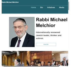 israel rabbi michael melchior