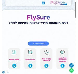 flysure השוואת ביטוחי נסיעות לחו"ל