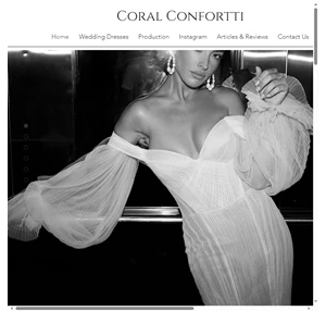 קורל קונפורטי מעצבת שמלות כלה coral confortti israel
