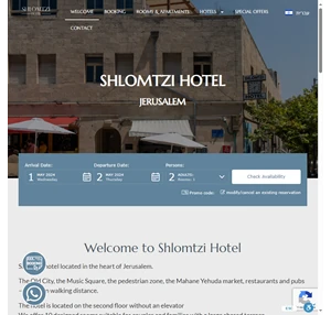 shlomtzi hotel shlomtzi hotel in jerusalem