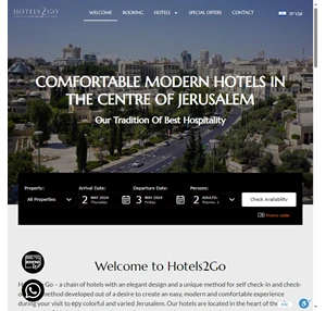 hotels2go - hospitality services in jerusalem.