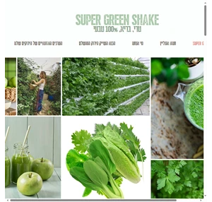greens.co.il super green shake סופר גרין שייק