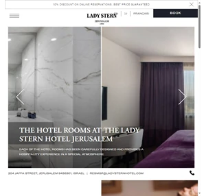 lady stern jerusalem hotel - official website - book directly