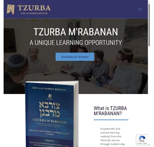 tzurba m rabanan a unique learning opportunity