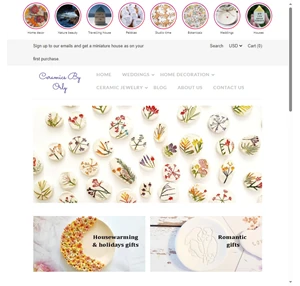 handmade ceramics for weddings and home decoration ceramics by orly