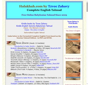 halakhah.com babylonian talmud online in english