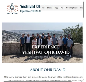 yeshivat ohr david your gap year experience jerusalem
