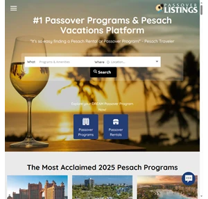 passover programs 2024 pesach vacations 5784 - passover hotels
