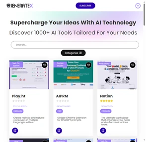 jeneratex - discover ai tools tailored for your needs