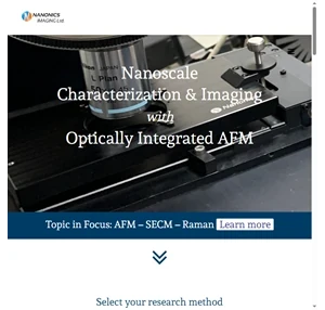 nsom afm raman ters and all scanning probe microscopy - nanonics imaging