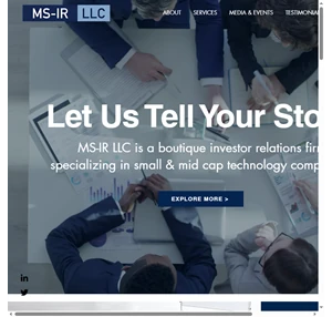 ms-ir llc investor relations firm united states