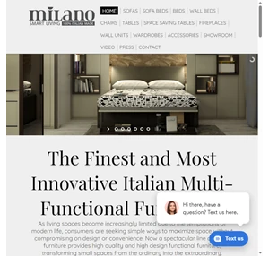 milano - smart living space saving furnitures