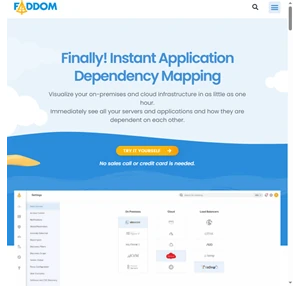 an instant application dependency mapping tool faddom