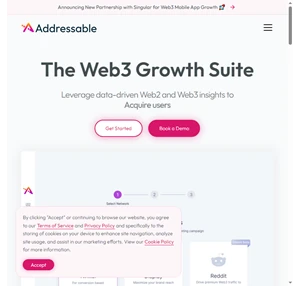 the web3 growth suite addressable