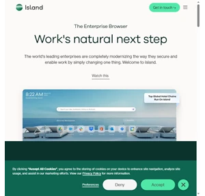 island the enterprise browser