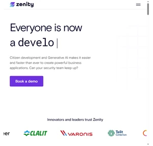 zenity security for low-code no-code genai development