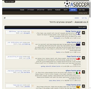 asoccer.co.il - לאנשים שאוהבים כדורגל