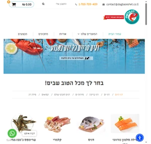 דג ברשת - חנות דגים ופירות ים טריים מהדיג יום יום