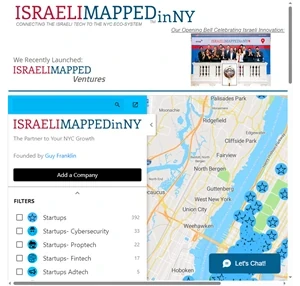 israeli startups mapped in new york