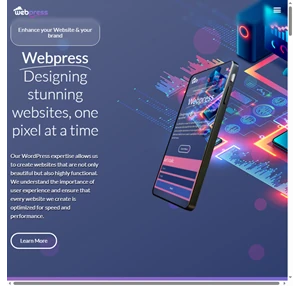webpress designing stunning websites one pixel at a time