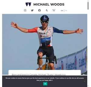 michael "rusty" woods - professional cyclist - israel start up nation