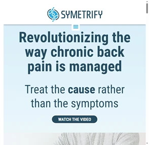 symetrify revolutionizing the way chronic back pain is managed