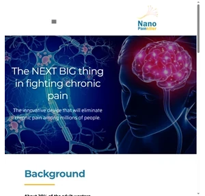 nano pain killer nanomaterial focus painful nerve ablation