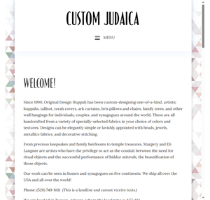 welcome - custom judaica