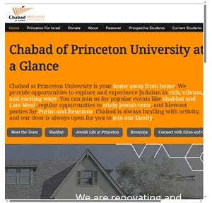 home chabad of princeton university