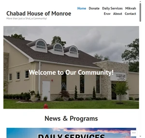 chabad house of monroe more than just a shul a community