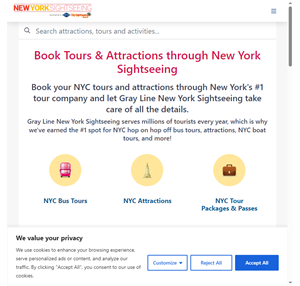 new york sightseeing - nyc bus tours attractions boat tours