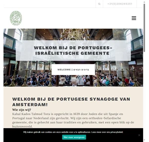 portugees-israëlietische gemeente official website of the portuguese jewish community of amsterdam
