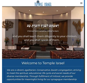 welcome to - temple israel in norfolk va - conservative jewish synagogue open to all