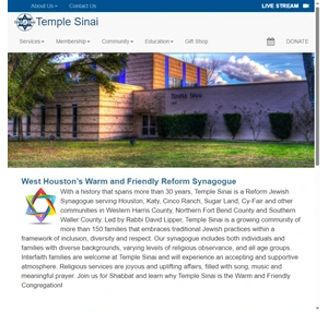 temple sinai - west houston reform jewish synagogue