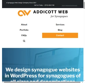 synagogue websites synagogue website design