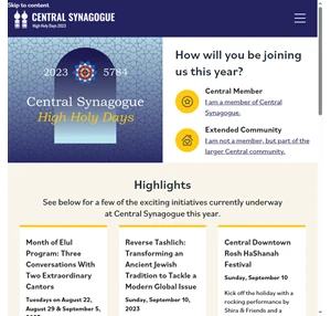 central synagogue high holy days central synagogue high holy days 2023