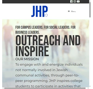 jewish heritage programs jhp is a pioneer in peer-to-peer campus outreach and mentoring of college students.
