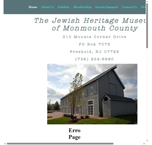 museum jewish heritage museum of monmouth county united states