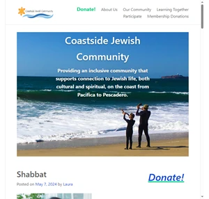 coastside jewish community providing an inclusive community that supports connection to jewish life both cultural and spiritual on the coast from pacifica to pescadero.