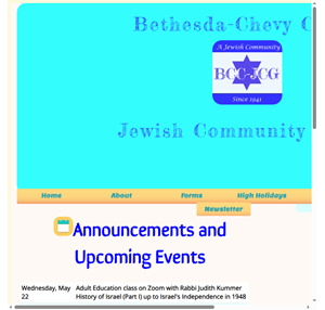 bethesda-chevey chase jewish community group (bcc-jcg) home page
