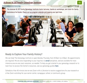ackman ziff genealogy institute at the center for jewish history