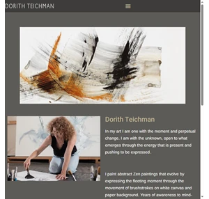 dorith teichman - abstract zen artist. minimalistic modern art
