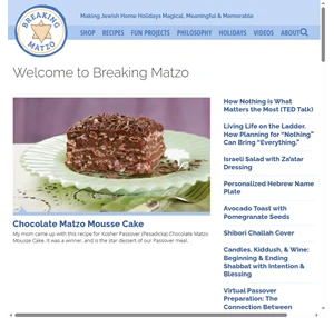 welcome to breaking matzo - breaking matzo