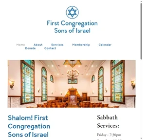 first congregation sons of israel