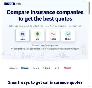 Insurance Quotes - Compare Auto Health Home and Life Insurance Insure.com
