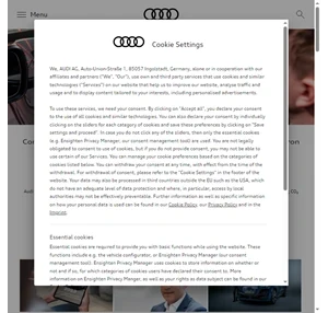 Audi.com the international Audi website audi.com