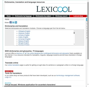 lexicool dictionaries translation and language resources