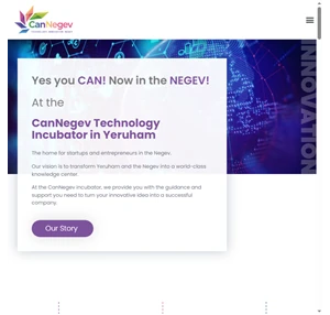 CanNegev Technology Incubator in Yeruham