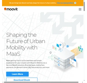 moovit maas solutions the 1 urban mobility app